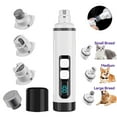 thumbnail image 1 of Nail Grinder, Silent Nail Grinder for Dogs, Safe Dog Nail Trimmer with Dual LED Light & 3 Speeds, Quiet Electric Pet Nail File for Calm Grooming, USB Rechargeable, for Small Medium Large Pet, 1 of 6