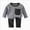 T391-Black, variant on Girls Boys Long Sleeved And Long Legged Casual Home Set Comfortable Soft Stylish Plaid Print Back-To-School Pajamas & Dailywear Set 1T 2T 3T 4T 5T 6T Set 18-24 Months 9-12 Months