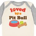 thumbnail image 4 of Inktastic Pit Bull Loved By A (Dog Breed) Boys or Girls Long Sleeve Baby Bodysuit, 4 of 5