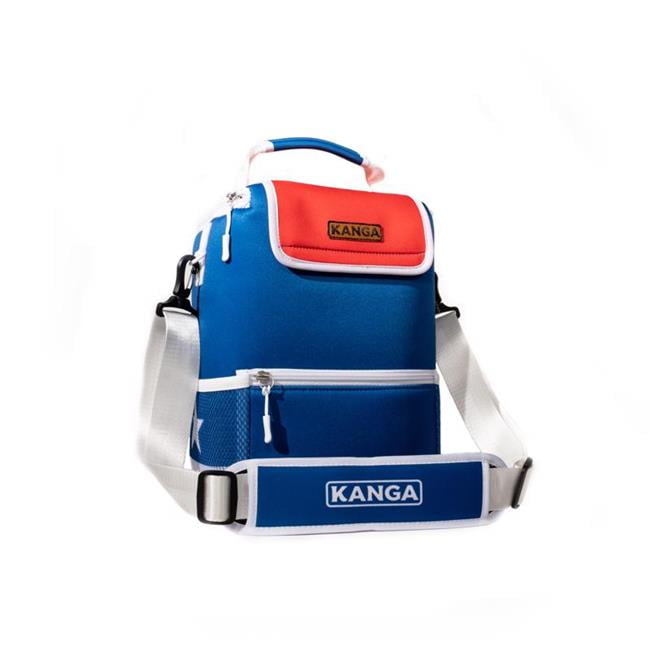Kanga 8075611 12 Can Soft Sided Cooler, Blue & Red