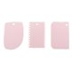 thumbnail image 2 of Raspador de Pasteles Más Suave, 3 Uds. Raspador de Glaseado de Pasteles de Plástico Más Suave Raspador de Cocina Cortadores Herramienta Más Suave para Rosado Soledad Raspador de pastel, 2 of 9