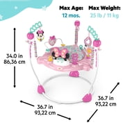 Disney Baby Minnie Mouse Forever Besties Infant Activity Center Jumper, Pink, Unisex, Infants Ages 6 Months to 1 Year