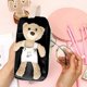thumbnail image 4 of Plush Animal Cute Pencil Holder,cartoon Pencil Organizer Pencil Case Cosmetics Makeup Bag, 4 of 5