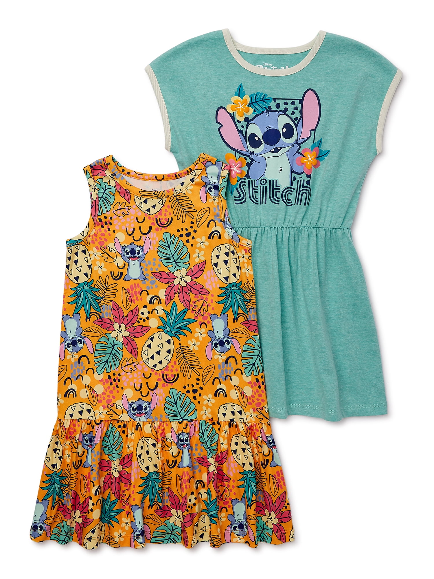 Disney Lilo & Stitch Toddler Girls Dress, 2Pack, Sizes 12 Months5T