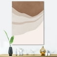 thumbnail image 2 of Designart ' Ivory and Terracotta Shapes with Scuff Effect ' Modern Canvas Wall Art Print, 2 of 4