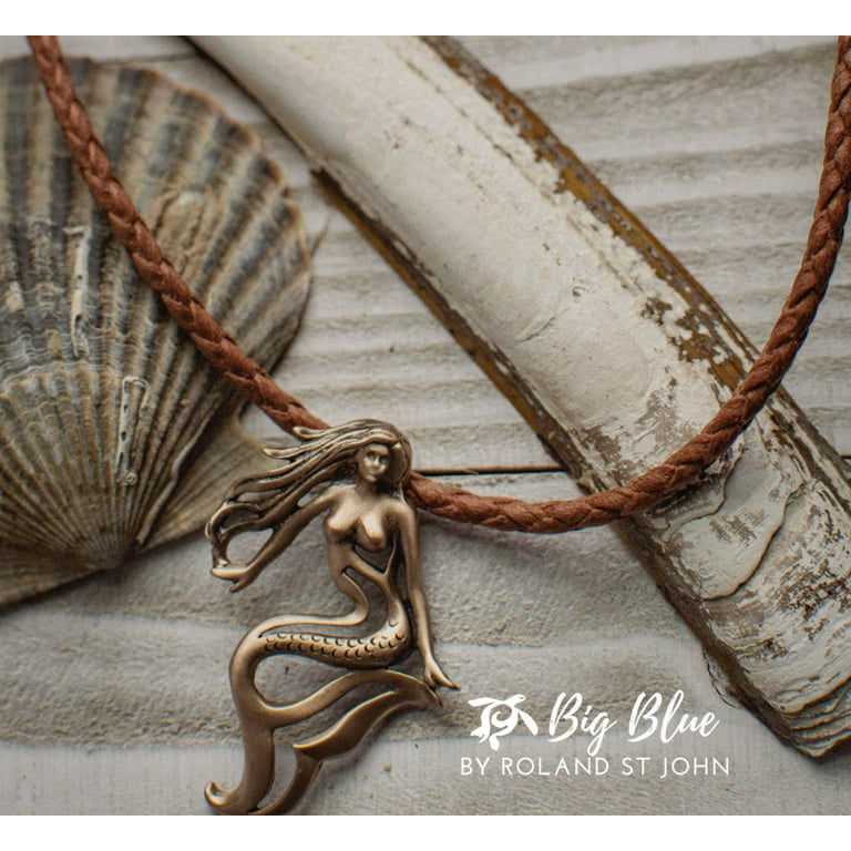 Mermaid Jewelry for Women Solid Bronze- Mermaid Necklaces for Women | Mermaid Gifts for Adults, Solid Bronze Mermaid Necklace | Little Mermaid Gift