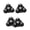 Black, variant on Hugjasmine Set of 4 Stick On Furniture Movers with Steel Bearing Casters easy installs Stickable Rollers set No Damage to Furniture