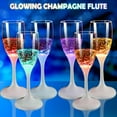 thumbnail image 6 of Set of 6 LED Light Up Cups Wine Champagne Flutes  , Colored Plastic Champagne Flutes Drinking Glasses Glow in the Dark Colorful Glowing Cups for Birthday, 6 of 6