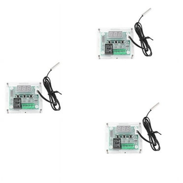 3X W1209 DC 12V Thermostat Temperature Control Switch Thermometer Controller with Digital LED Display with Case