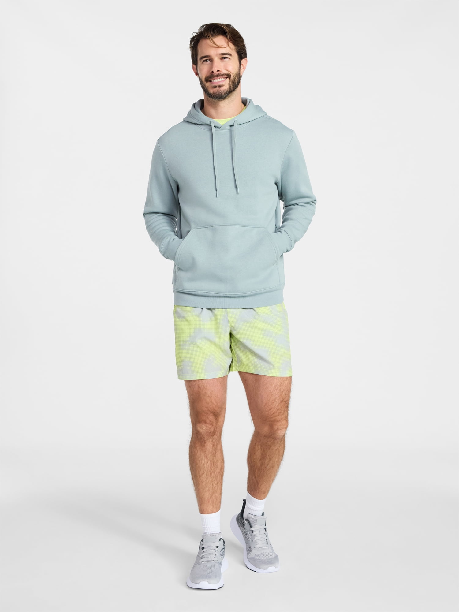 Athletic Works Men's and Big Men's Woven Running Shorts, 6" and 8" Inseams, Sizes XS-5XL