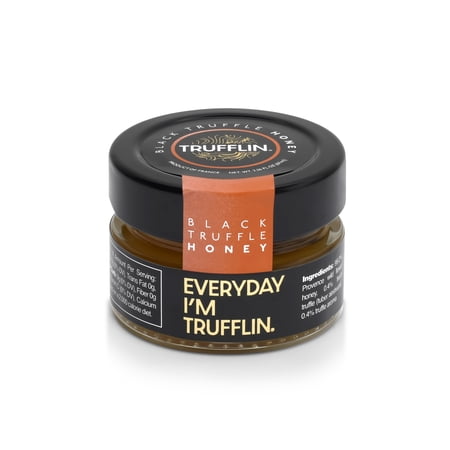 Trufflin Gourmet Raw Black Truffle Honey with Real Black Truffles 2.2oz