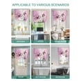 thumbnail image 5 of Pink Floral Tie Up Curtains for Windows 45 Inch Length Balloon Curtains Kitchen Adjustable Balloon Window Shade Vintage Botanical Gradient Pastel Painting Tie Up Bathroom Curtain Window 52"x45", 5 of 6