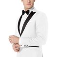 thumbnail image 2 of Adam Baker Designed, Men's One Button Peak Lapel Two-Piece Tuxedo - White - 52R, 2 of 6