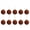 Brown, variant on 10‑Pcs Christmas Ball Ornament Set, 8cm Round Christmas Tree Hanging Bauble Pendants, Festive Decorative Balls for Holiday Tree, Mantel, Indoor Home & Seasonal Party Decoration-(Mint Green)