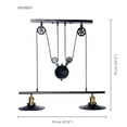 thumbnail image 2 of Xtricity - Pendant Light, Height 27.5 '', From the Webber Collection, Black, 2 of 3