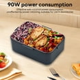 thumbnail image 2 of INSMART Electric Lunch Box Food Heater, 90w 2-Layer (2.5L + 1L)Portable Food Warmer, 12V/24V/110V Heated Lunch Boxes for Car/Truck/Office With Fork Spoon and Insulated Carry Bag, 2 of 9