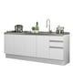 thumbnail image 1 of Mueble de Cocina Madesa Glamy 200cm Blanco, 1 of 5