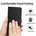 thumbnail image 3 of Dteck for Apple iPhone 15 Pro Max Magnetic Case, Premium PU Leather Folio Flip Wallet Case with Card Holder Cash Slot Lanyard Strap Kickstand Function Embossed Pattern Slim Shockproof Cover, black, 3 of 8