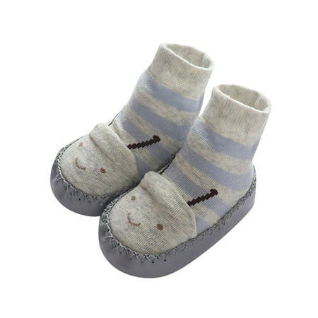 

Yinguo Autumn And Winter Cute Children Toddler Shoes Boys And Girls Flat Bottom Non Slip Lightweight Comfortable Cartoon Bee Socks Shoes Grey 11