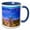 Blue/White, variant on 3drose, Old Wood Branch, Abajo Mountains, Canyonlands National Park, Moab, Ut, 11oz Two-tone Black Mug