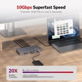 thumbnail image 6 of AV Access Docking Station 3 Monitors, 8K@30Hz Single Display, Triple 4K Display (2DP/1HDMI), USB-C Dock with 100W Laptop Charging, 10Gbps USB-C/A, Ethernet, Audio, SD, for MacBook/Chrome/Dell/HP, 6 of 11