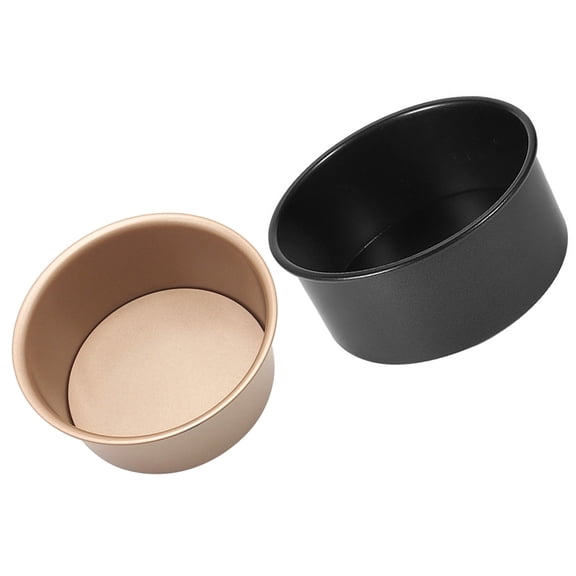 BESTYASH Set of 2 Round Loose Bottom Cake Tins, Carbon Steel Baking Pans for Everyday Cooking