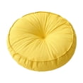 thumbnail image 2 of Lipstore Coussin de Sol Rond Coussin de Méditation Coussin d'Assise Polyvalent Coussin de Sol de Méditation pour s'Asseoir Balcon Intérieur Extérieur Jaune, 2 of 8