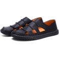 thumbnail image 1 of Hombres de Verano Transpirable Sandalias de Cuero Ligero Informal Caminando Slip en los Zapatos de Conducción Moda Zapatillas Cómodas Para Oficina de Trabajo al Aire Libre Xishao ropa, 1 of 2