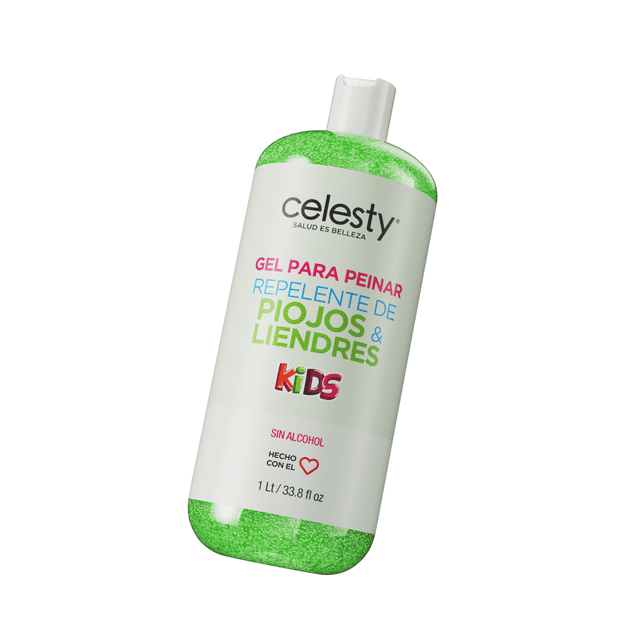 Gel para Peinar Repelente para Piojos y Liendres 1lt Celesty