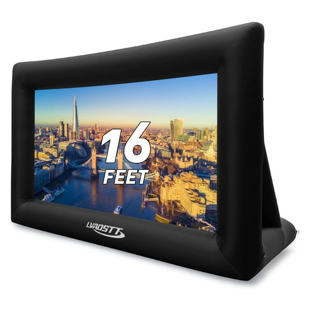 Pantalla de proyector inflable LVAOSTT de 16 pies con ventilador