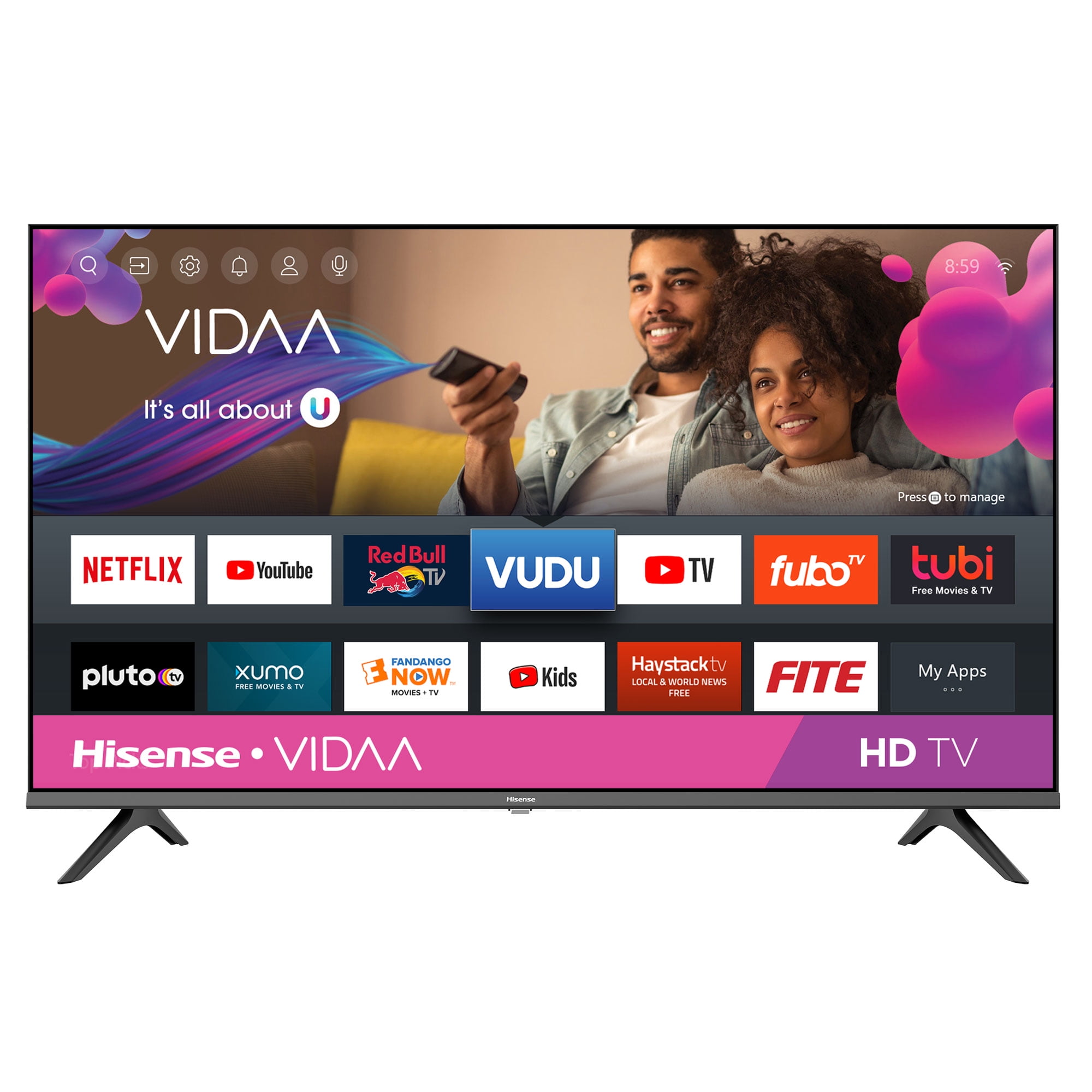 Hisense Class LED VIDAA A4 Series HD Smart TV 32A40GMV - Walmart.com