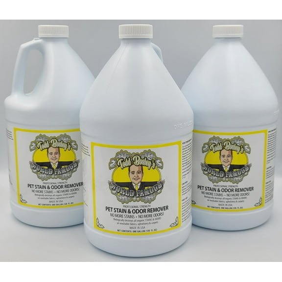 Todd Bosley's World Famous Professional Strength Pet Stain & Odor Remover - 3 Gallons - Powerful Enzymes That Remove The Odor Completely, Not Just Mask It, Leaving An Incredibly Pleasant Scent Behind!