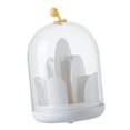 thumbnail image 4 of Organizador de maquillaje Yuyangstore giratorio de 360 grados con tapa Estante de contenedor de Almacenamiento transparente para Blanco, 4 of 8