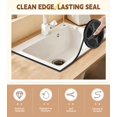thumbnail image 2 of Caulking Tape Self Adhesive, Caulk Tape Sealing Waterproof, Caulk Strip Peel & Stick, for Kitchen Sink, Tub, Toilet, Wall Edge, 1/3" x 20Ft Narrow Gap Tape Wall Trim, Black, 2 of 11