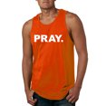 thumbnail image 1 of Wild Bobby Pray. Inspirational/Christian Men Graphic Tank Top, Orange, X-Large, 1 of 5