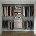 thumbnail image 5 of Easy Track Organisateur de Rangement de Luxe avec Étagères et Tiroirs, Gris, 5 of 5