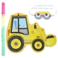 thumbnail image 1 of Quentinu 1 Set Small Truck Pinata Birthday Truck Pinata Construction Pinata with Stick Blindfold, 1 of 6