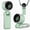 Green, variant on 5 Gear Wind, Battery Operated, Up to 13 Working Hours Rechargeable Fan, Portable Handheld Turbo Fan, 3 IN 1 Hand Fans with Air Turbo Tech Cooling Fan for for Travel, Beach, Outdoor