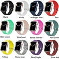 thumbnail image 2 of ALMNVO Compatible with Apple Watch Bands 40mm 38mm 41mm 44mm 42mm 45mm Ultra 49mm Silicone Strap Sport Band Breathable Quick Release Replacement for iWatch Bands Series 9 8 7 SE 6 5 4 3 2 1, 2 of 8