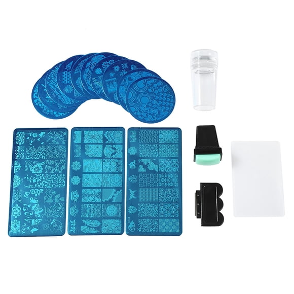 Cumplir Con Placas de Estampado Seguras y No Tóxica, Placas de Estampado de Arte de Unas, Materiales de Alta para la Tienda de Salón de Belleza de la TiDa de Manicura