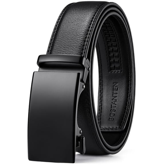 Mens Belt Leather Ratchet Easy Release Belt For Men Designer Belt Dress and Casual with Adjustable Buckle for Men's Wear Gift Outdoorfun Textured