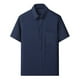 thumbnail image 2 of pstuiky camisetas de hombre, Camisa informal de manga corta, lisa, cómoda y con cuello vuelto para hombre camisas casuales para hombre m, 2 of 3