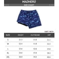 thumbnail image 6 of MADHERO Boy's 2 in 1 Swim Trunks with Liner Funny Printed Swim Shorts for Kids Navy Blue Shark 14, 6 of 6