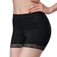 thumbnail image 2 of Defitshape Women's Padded Butt Lifter Shapewear Seamless Mid Waist Lace Removable Hip Enhancer Body Shaper Shorts Underwear Booty Lifting Panties Fullness Big Butt Black 3X-Large, 2 of 3