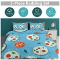 thumbnail image 6 of Fun Pizza Bedding Sets Twin Duvet Cover 3 Piece Cute Bed Set for Boys Girls Kid, 6 of 6