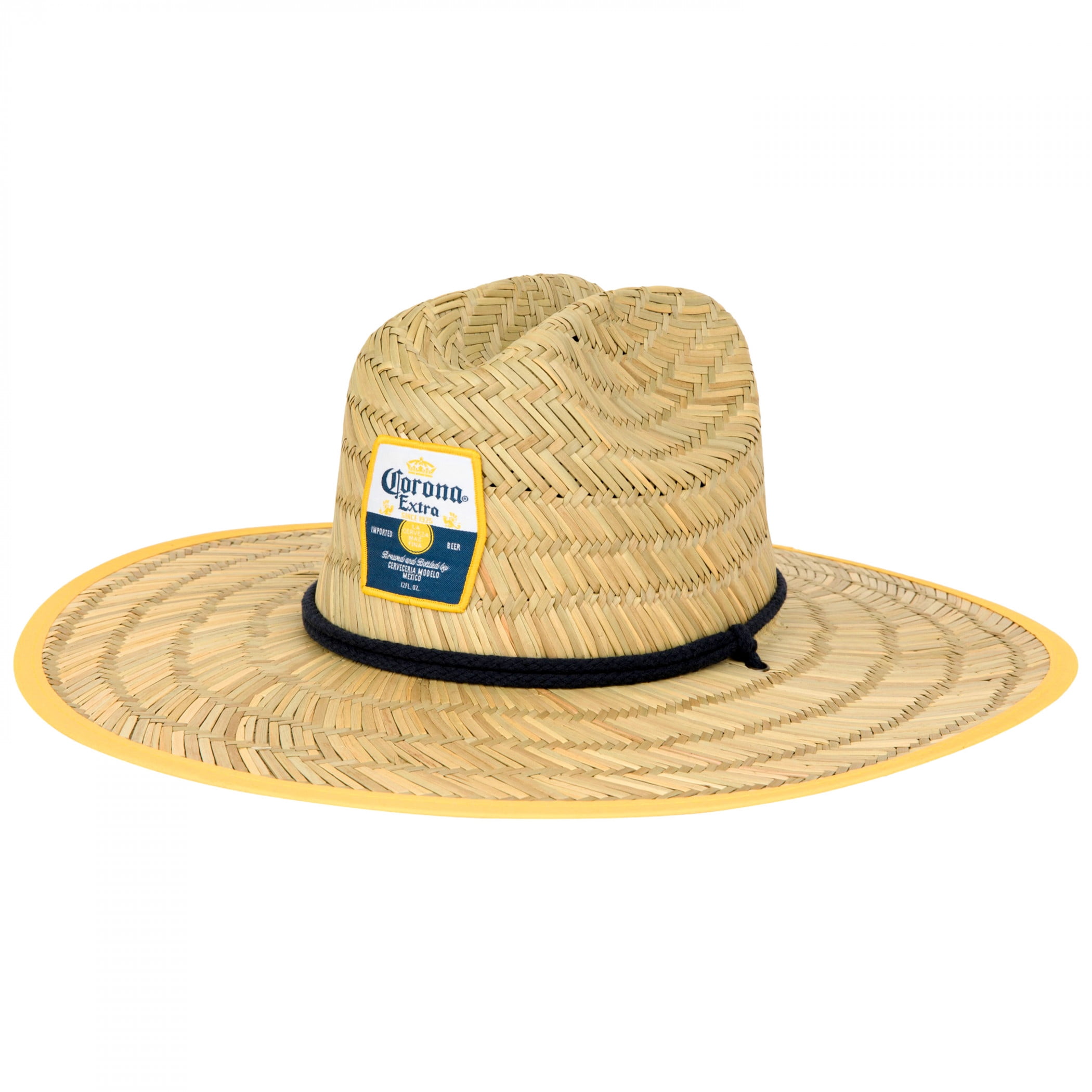 Corona Extra 827378 Straw Lifeguard Hat with Repeating Label