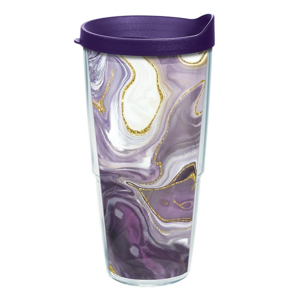 Tervis Marble - Alexandrite Made in USA Double Walled  Insulated Tumbler Travel Cup Keeps Drinks Cold & Hot, 24oz, Classic