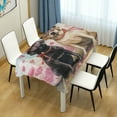 thumbnail image 5 of DEIARA Labrador Dogs Square Tablecloth 60×60in Polyester Fabric Tablecloth Washable Dust Resistant Wrinkle Resistant, 5 of 9