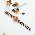 thumbnail image 4 of Reloj redondo de moda, esfera numérica, relojes de cuarzo, correa de cuero de PU, reloj de pulsera para mujer (leopardo), 4 of 8