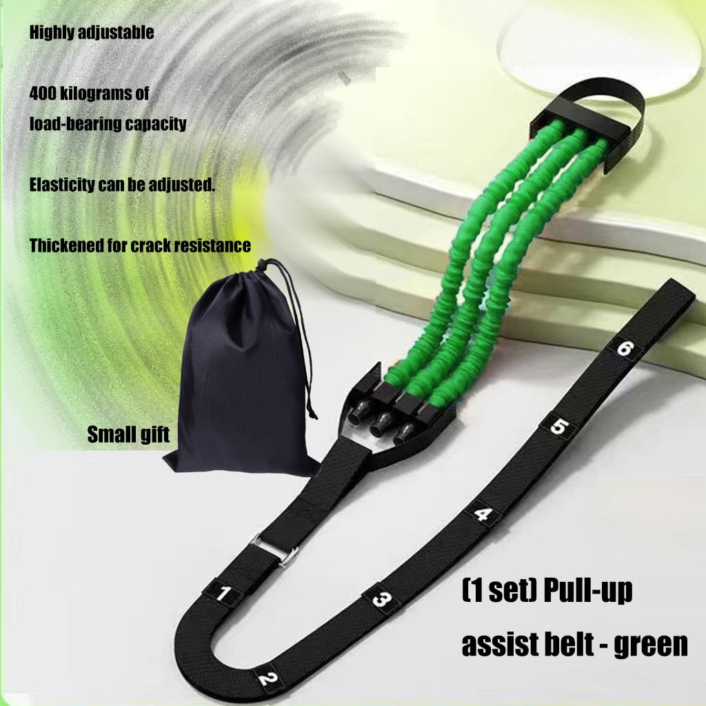 Pull Up Training Band Upper Body Workout Tear Resistant Nylon Fabric Slip Foot Pad 100kg Weight Limit